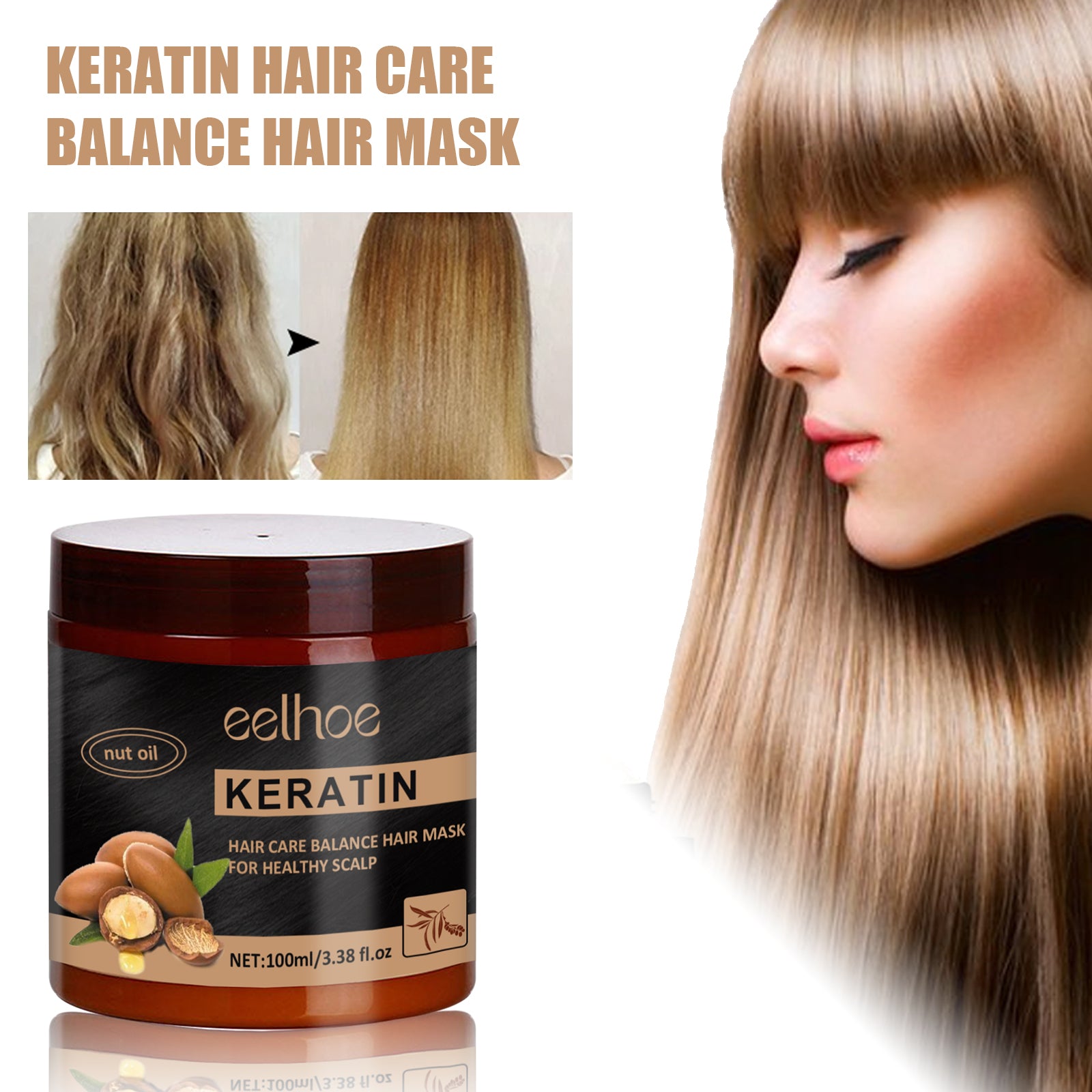 Nourishing Hair Repair Hair Tangles Improve Hair Health Mask