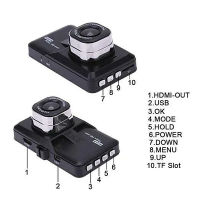 Black Box Dash Cam 1080P G-Sensor Looping Car Camera Default Title