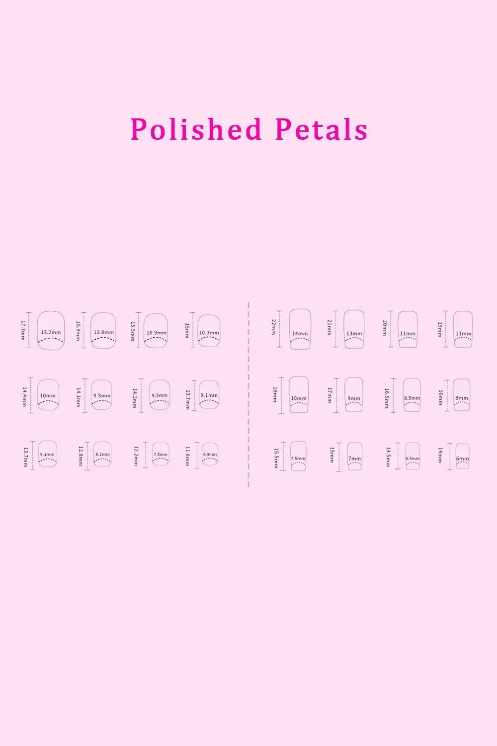 SO PINK BEAUTY Press On Nails 2 Packs Polished Petals / One Size