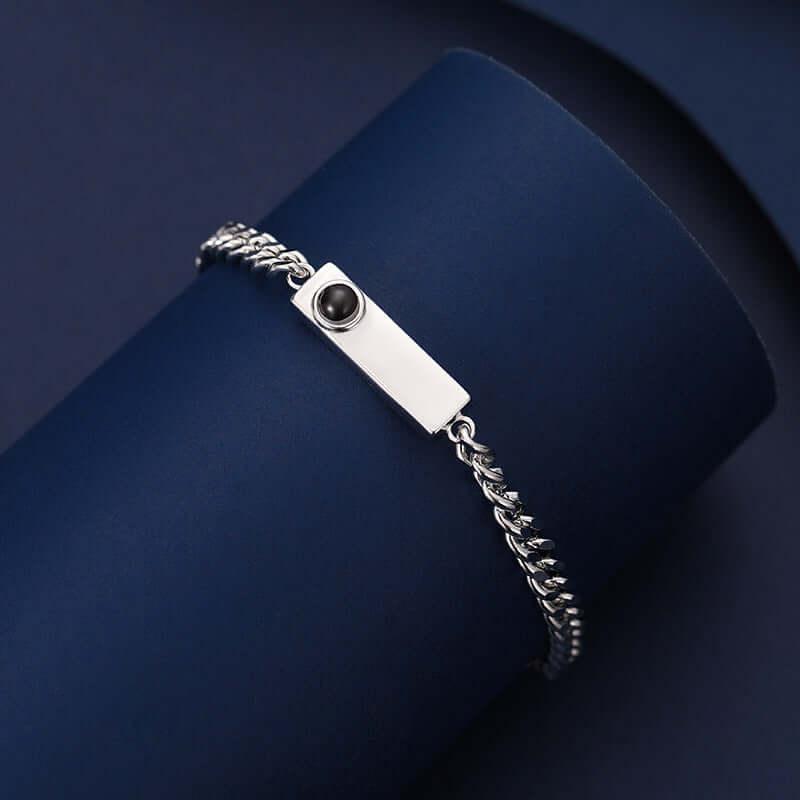 Couple bracelet with 100 different voices I love you engraved high-definition color photo projection bracelet eprolo