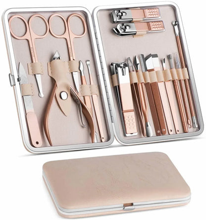 18 In 1 Lovely Lady DIY Manicure Pedicure Tool Set Default Title