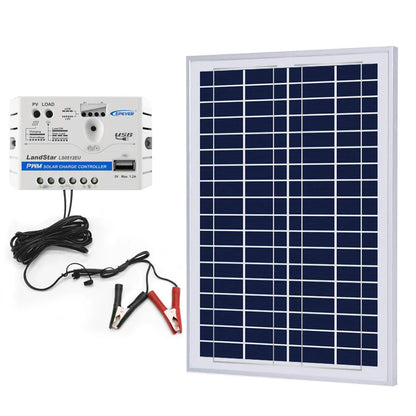 ACOPower 25W Off-grid Solar Kits, 5A charge controller with SAE connector Default Title