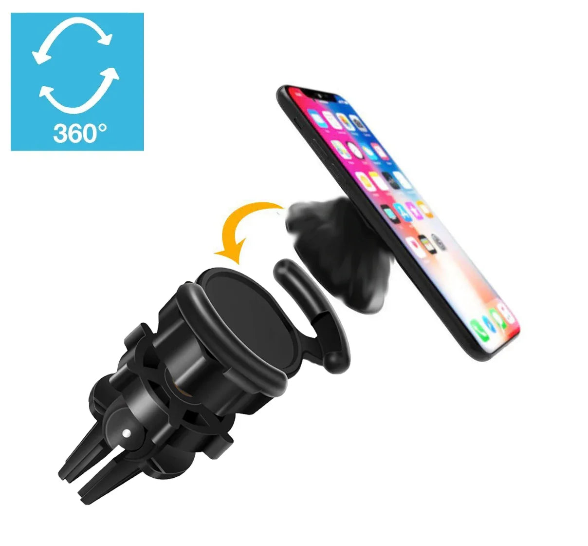 Air Vent Mount Phone Holder with Adjustable Switch Lock for Popsocket Default Title