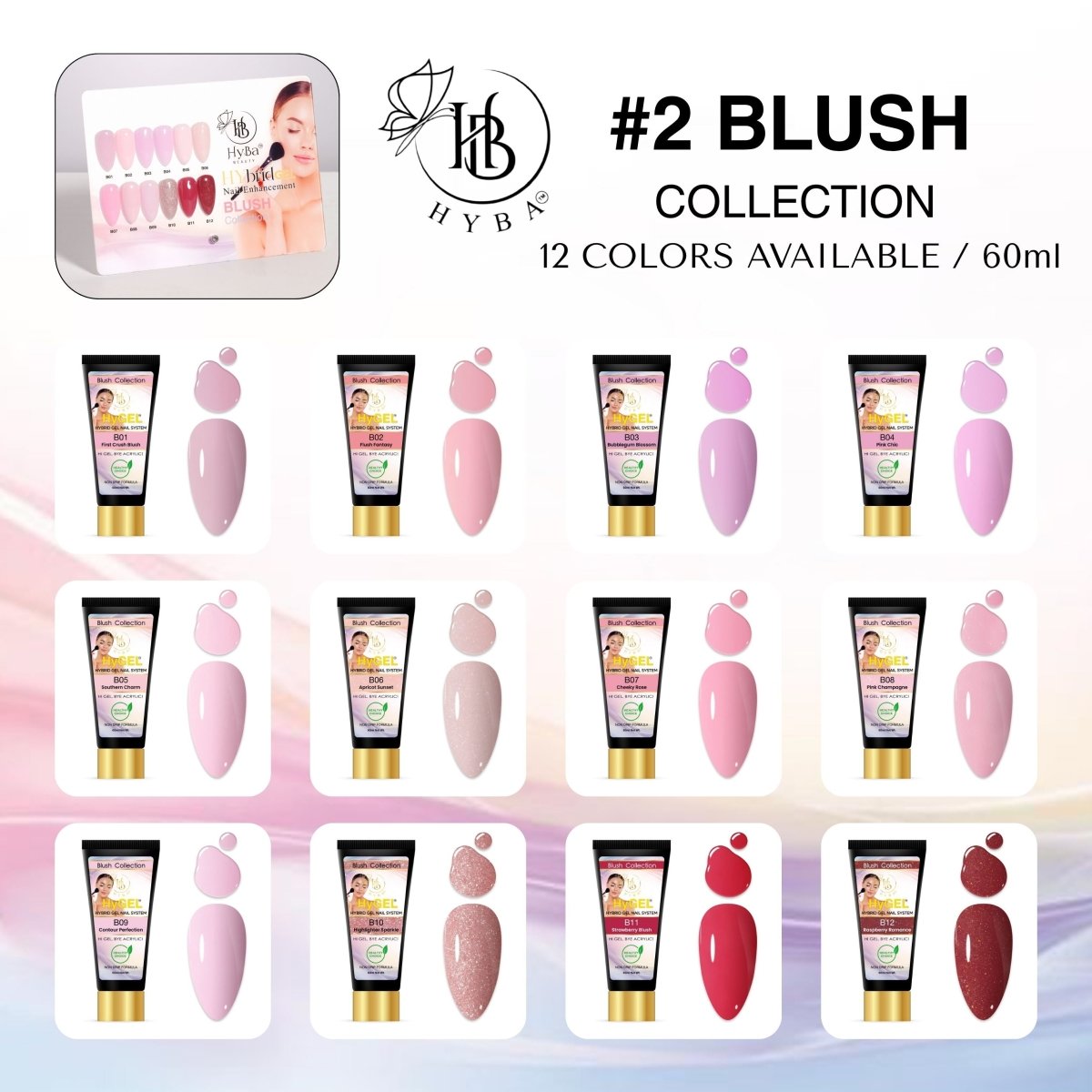 HyGEL® #2 BLUSH Collection - 60ml Listing