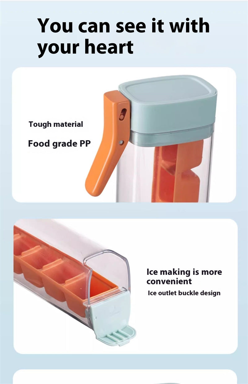 Creative Ice Cube Mold Household Ice Maker Food Grid Grade Press Tray Mold