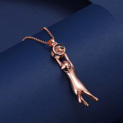 Simple and versatile kitten nano projection pendant with 100 languages I love you in high-definition color photos eprolo