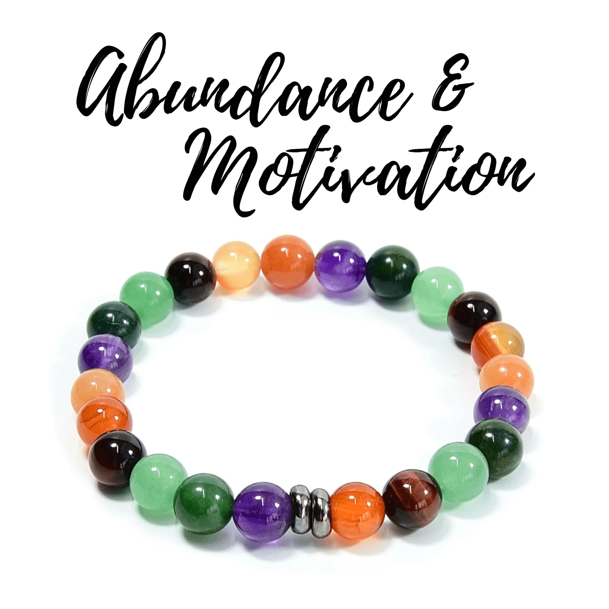 Abundance & Motivation Vibes Bracelet 8"
