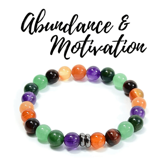 Abundance & Motivation Vibes Bracelet 8"