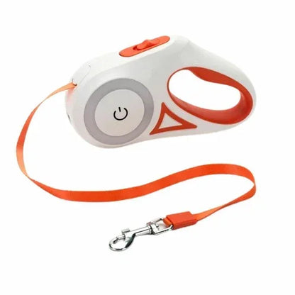Automatic Retractable Lighting Dog Leash 3 meters / Orange
