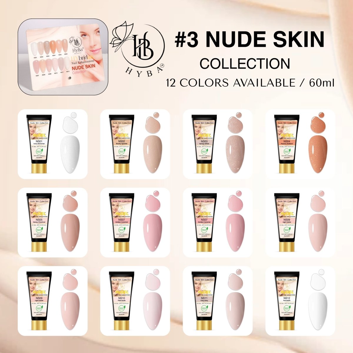 HyGEL® #3 NUDE SKIN COLLECTION - 60ml Listing