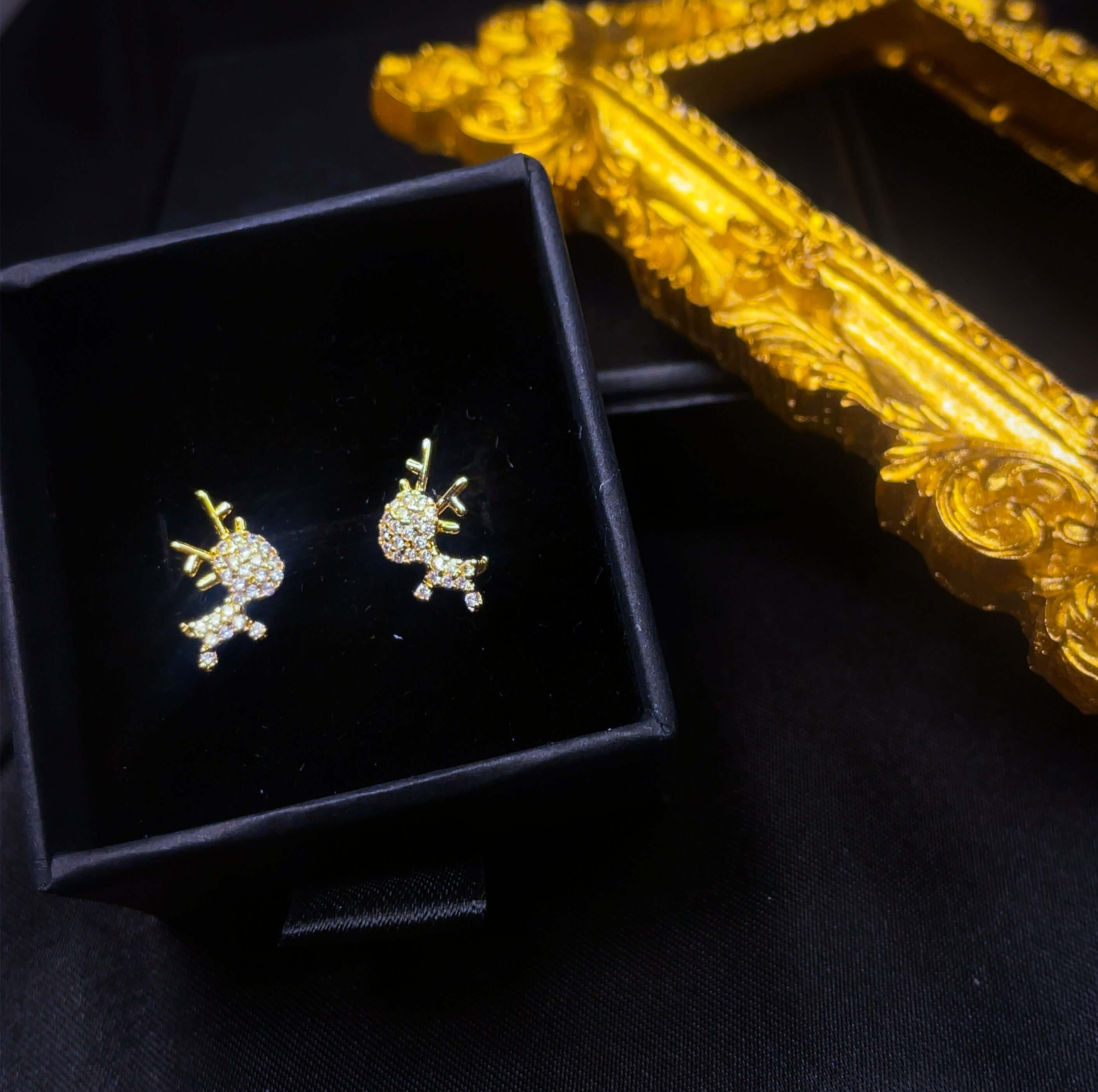 Shopminx Tiny Deer Studs Default Title