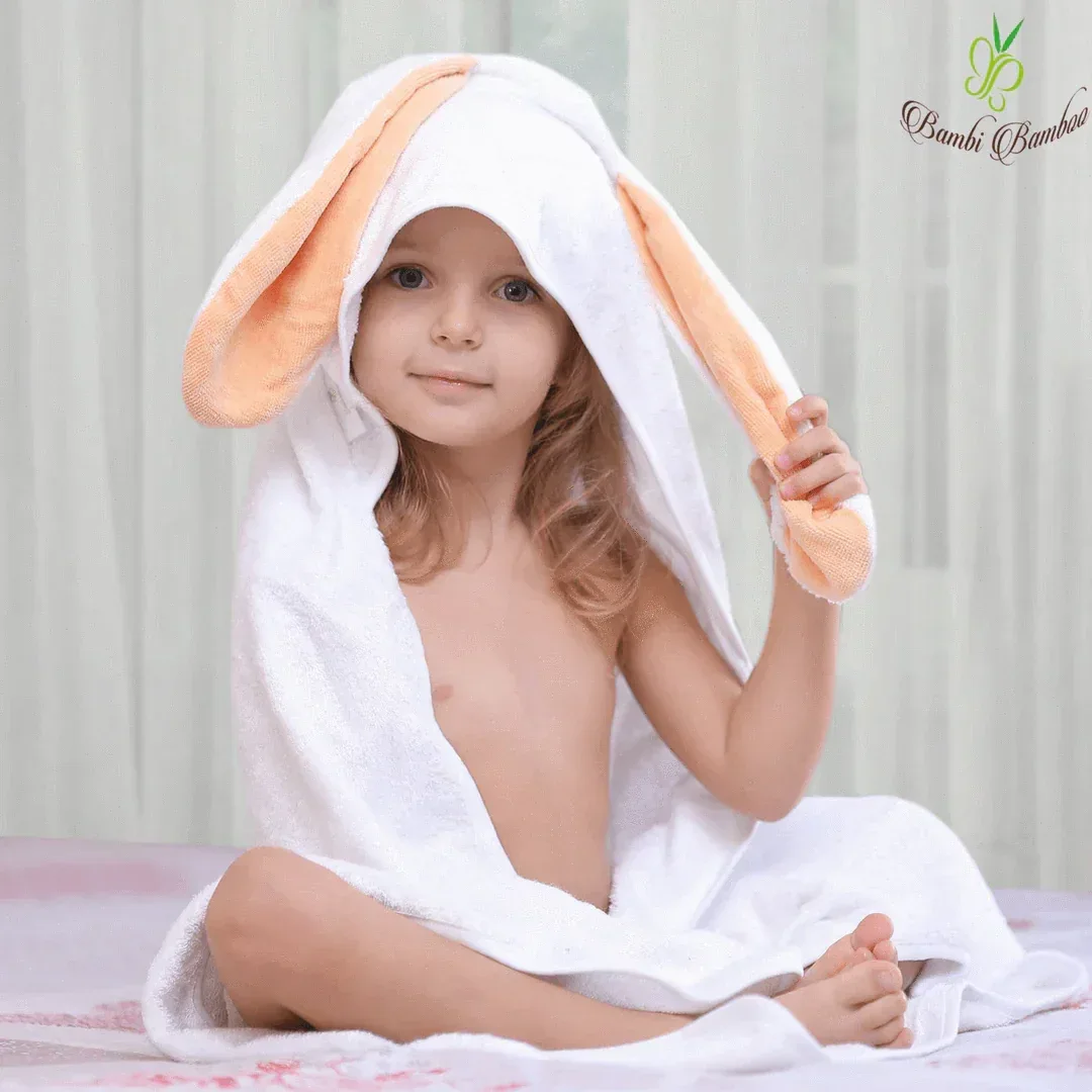 Amber Bunny Hooded Towel & 2 Washcloths Default Title