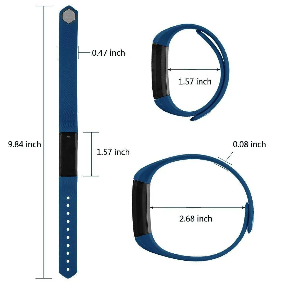 SmartFit Slim Activity Tracker And Monitor Smart Watch With FREE Extra BLUE