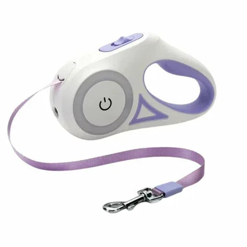 Automatic Retractable Lighting Dog Leash 3 meters / Purple