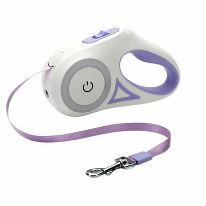Automatic Retractable Lighting Dog Leash 3 meters / Purple