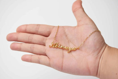 Full Silver Name Necklace - silver name necklace Rose Gold