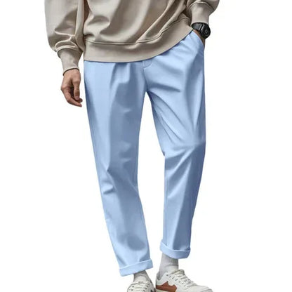 Men's Trousers With Pockets Casual Loose Comfortable Quick-drying S / Light Blue