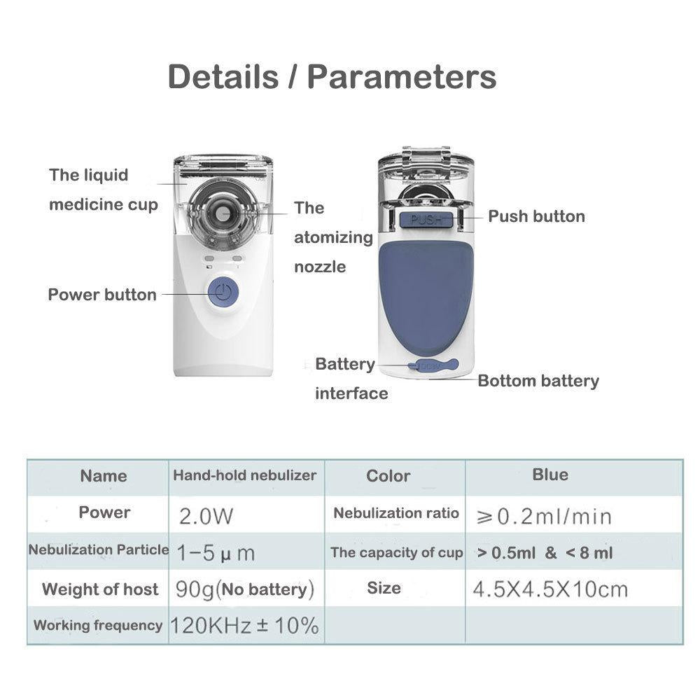 Portable Handheld Nebulizer Mist Inhaler and Atomizer SP