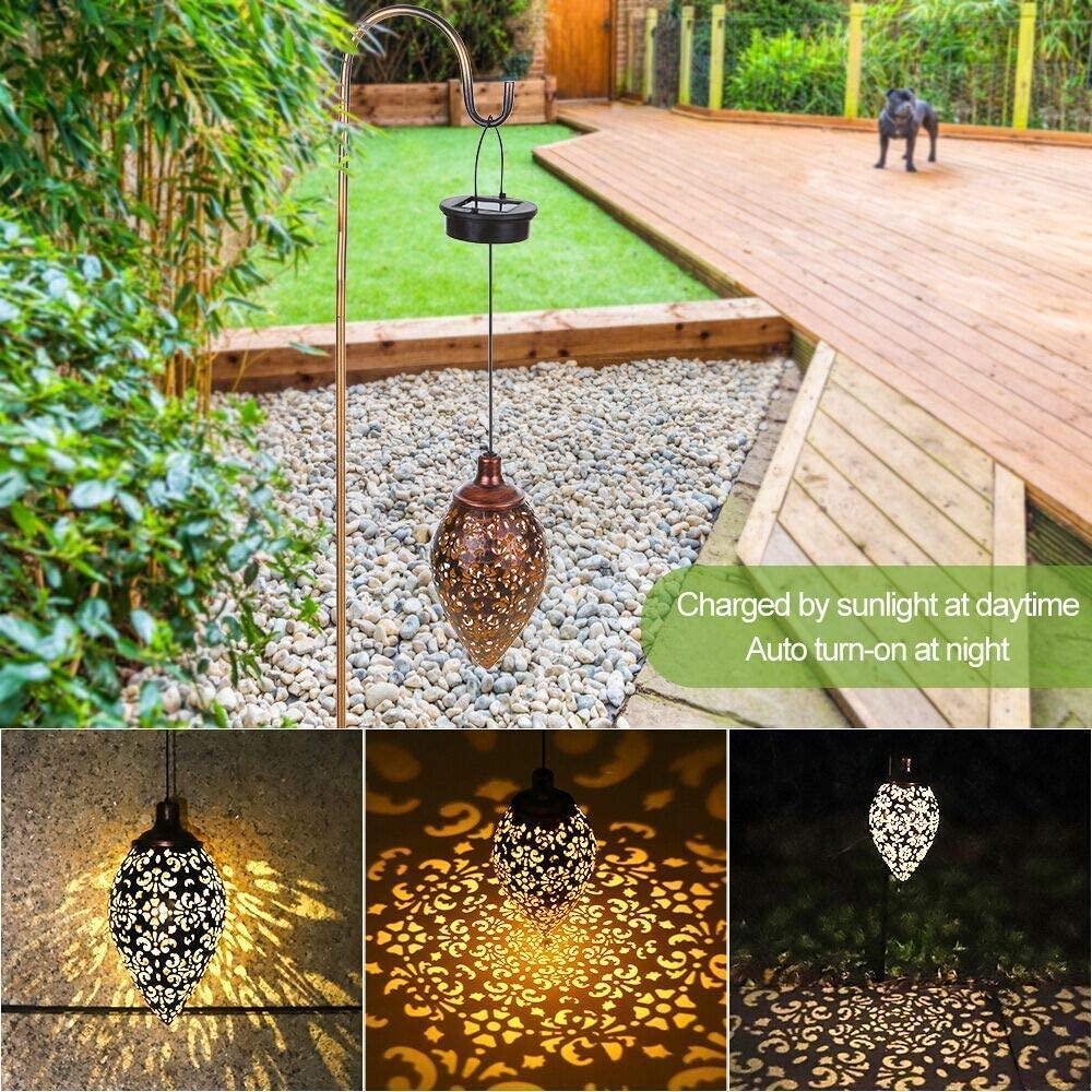 Solar Light LED Lantern Garland Waterproof Hanging Outdoor Fairy Light 3pcs