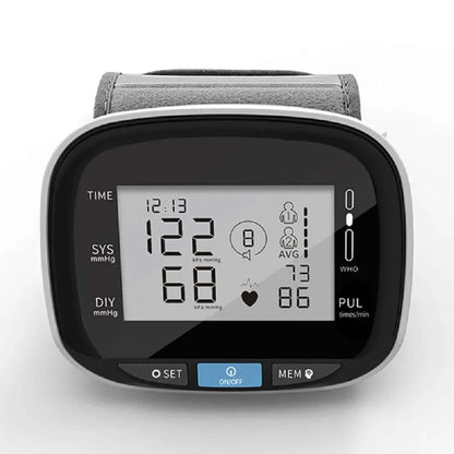 Digital Wrist Blood Pressure Monitor Beat Rate Meter Device Equipment Default Title