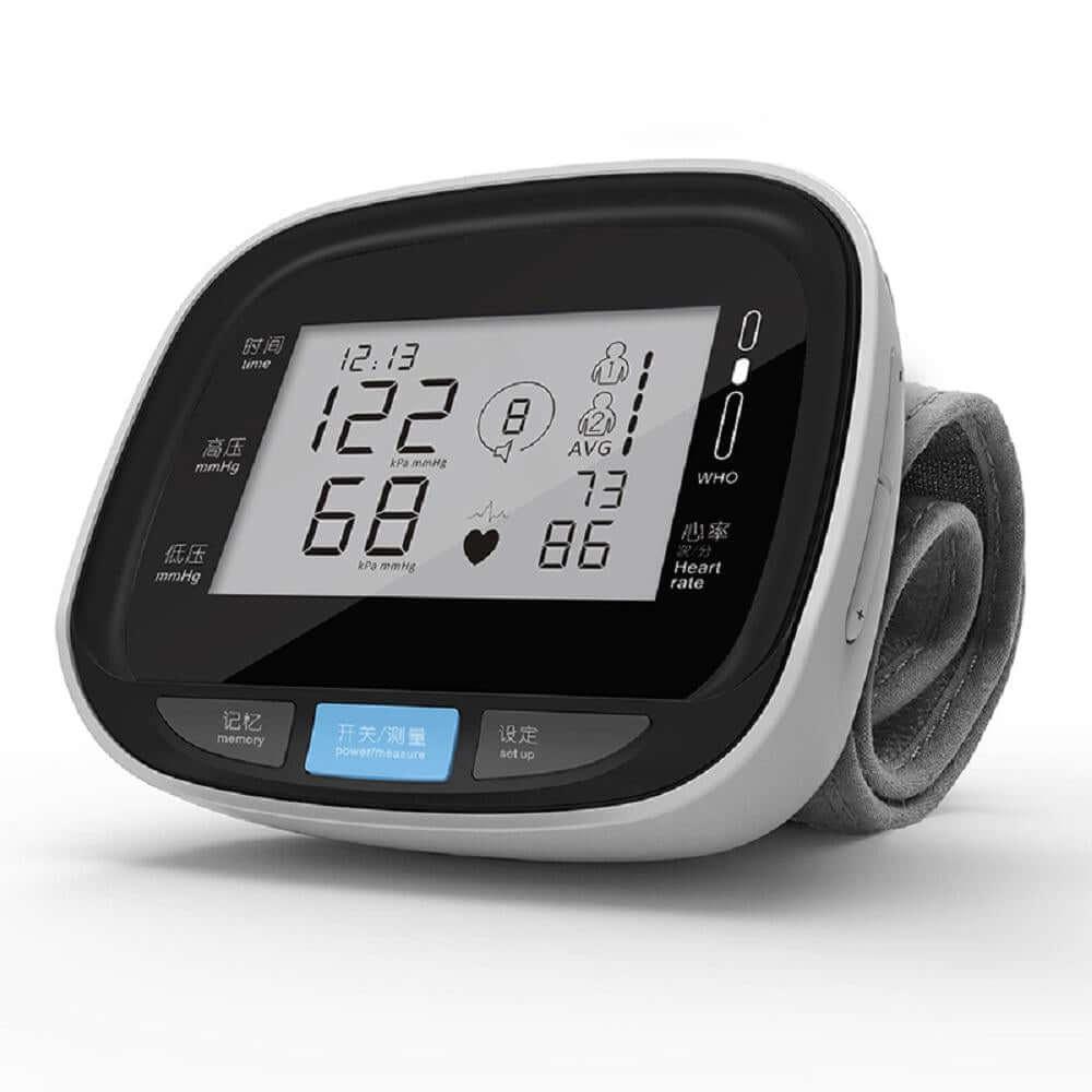 Digital Wrist Blood Pressure Monitor Beat Rate Meter Device Equipment Default Title