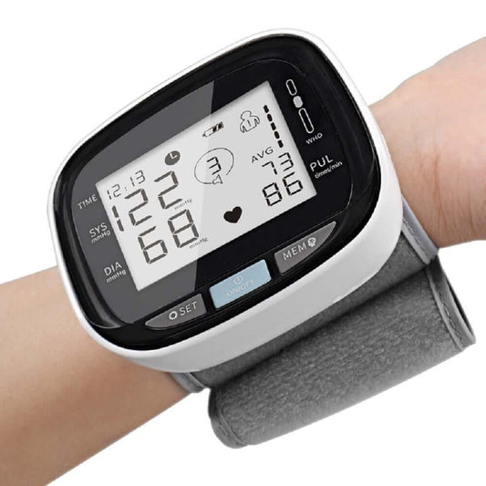 Digital Wrist Blood Pressure Monitor Beat Rate Meter Device Equipment Default Title