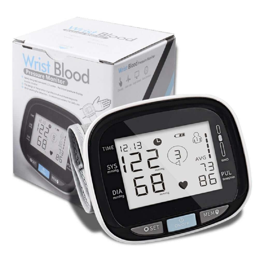 Digital Wrist Blood Pressure Monitor Beat Rate Meter Device Equipment Default Title
