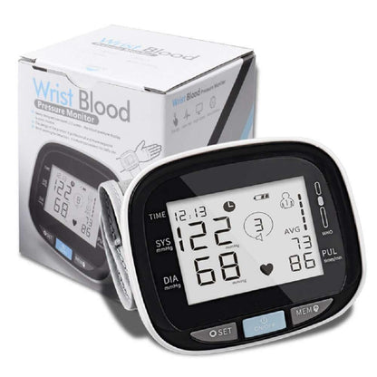 Digital Wrist Blood Pressure Monitor Beat Rate Meter Device Equipment Default Title