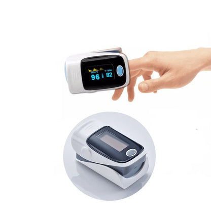 Fingertip Pulse Oximeter And Blood Oxygen Saturation Monitor With LED Display GRAY