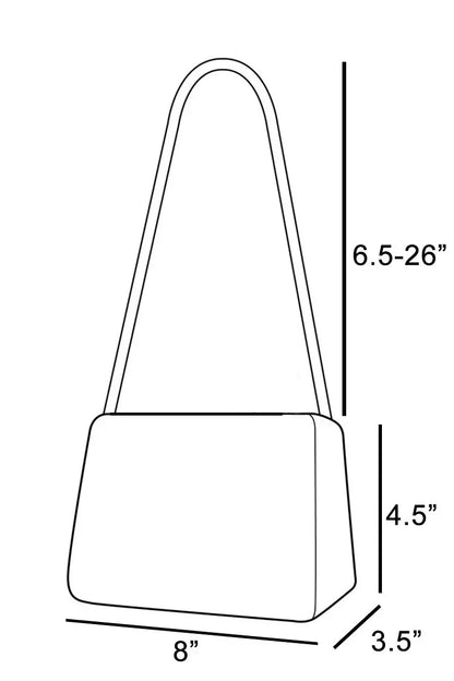 Fame Faux Leather Buckle Strap Cylinder Hand Bag RD / One Size