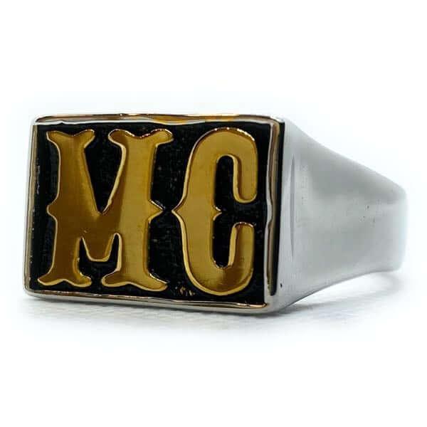 MC - Gold-Tone/Stainless Steel Ring (#530) Size 15
