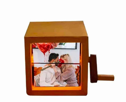 Luminous Custom Flip Book – Unique 2025 Gift 16 photos with lights / 8*8*7.5