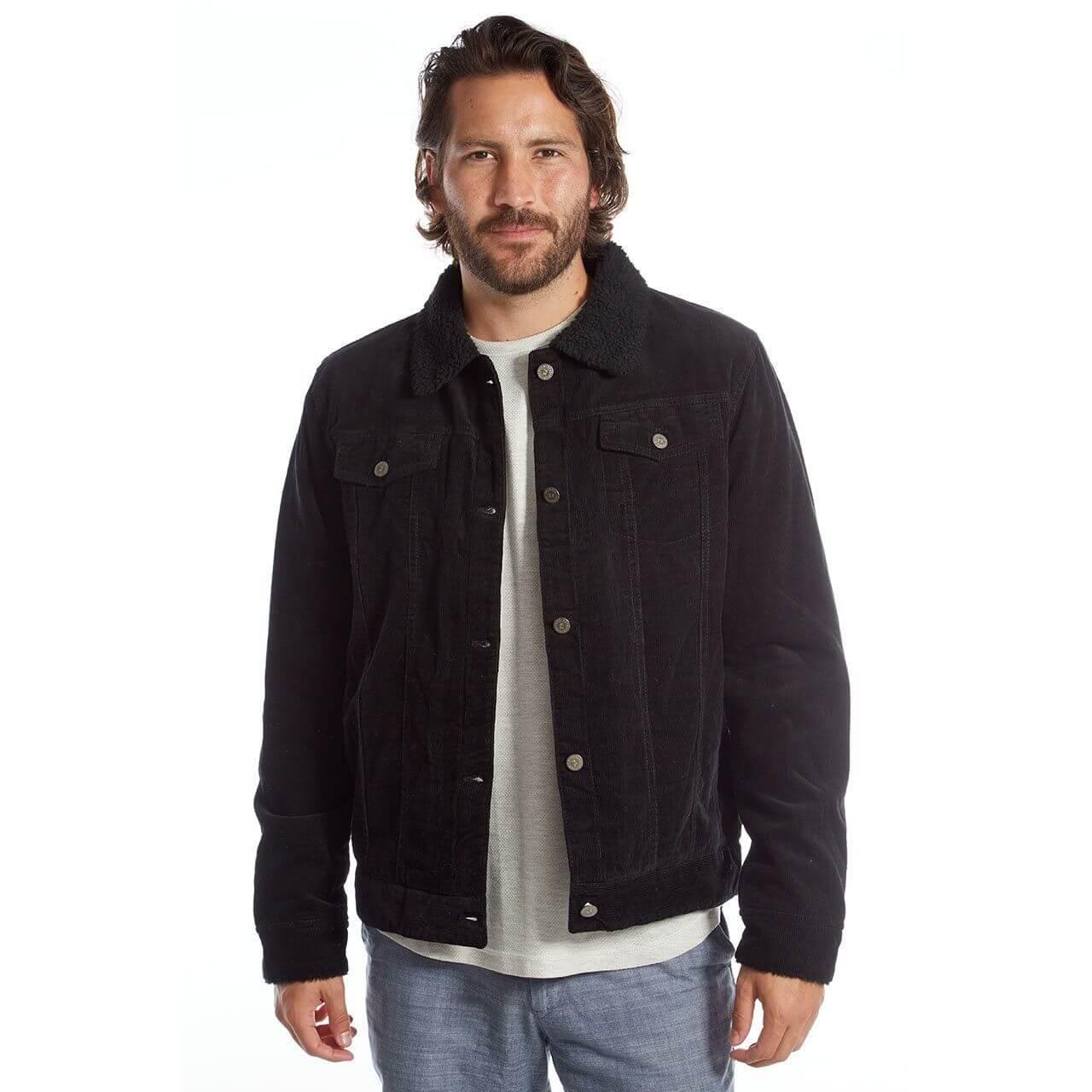 Marlon Corduroy Aviator Jacket XXL / Black