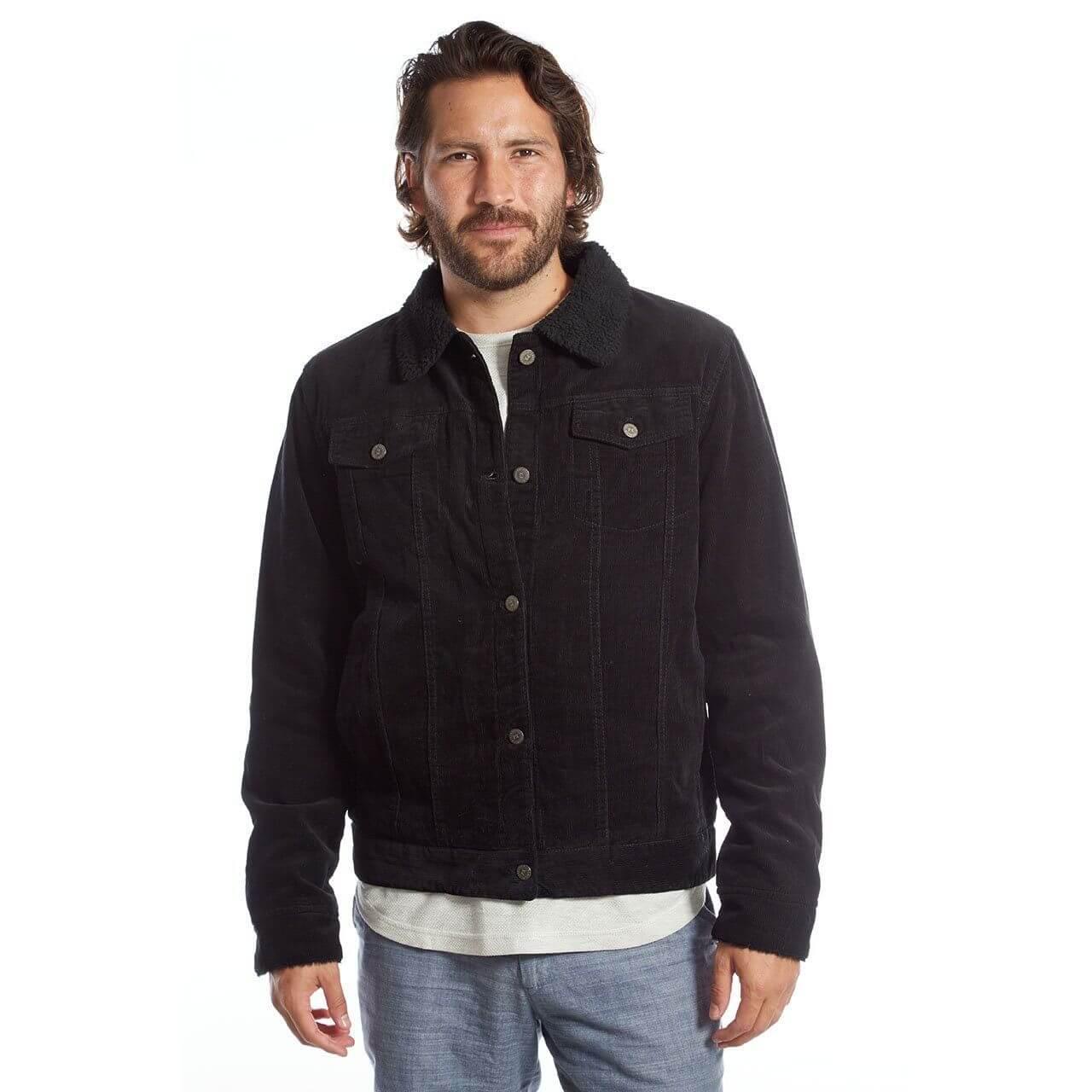 Marlon Corduroy Aviator Jacket XXL / Black