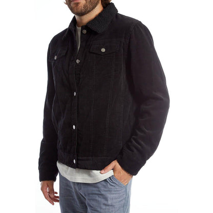Marlon Corduroy Aviator Jacket XXL / Black