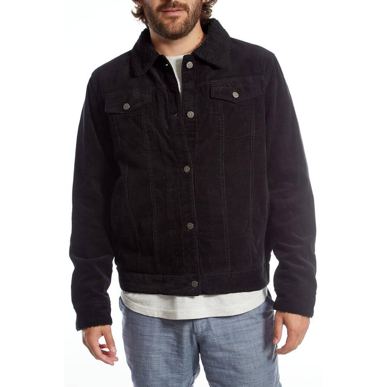 Marlon Corduroy Aviator Jacket XXL / Black