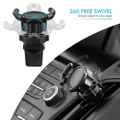 Air Vent Mount Phone Holder with Adjustable Switch Lock for Popsocket Default Title