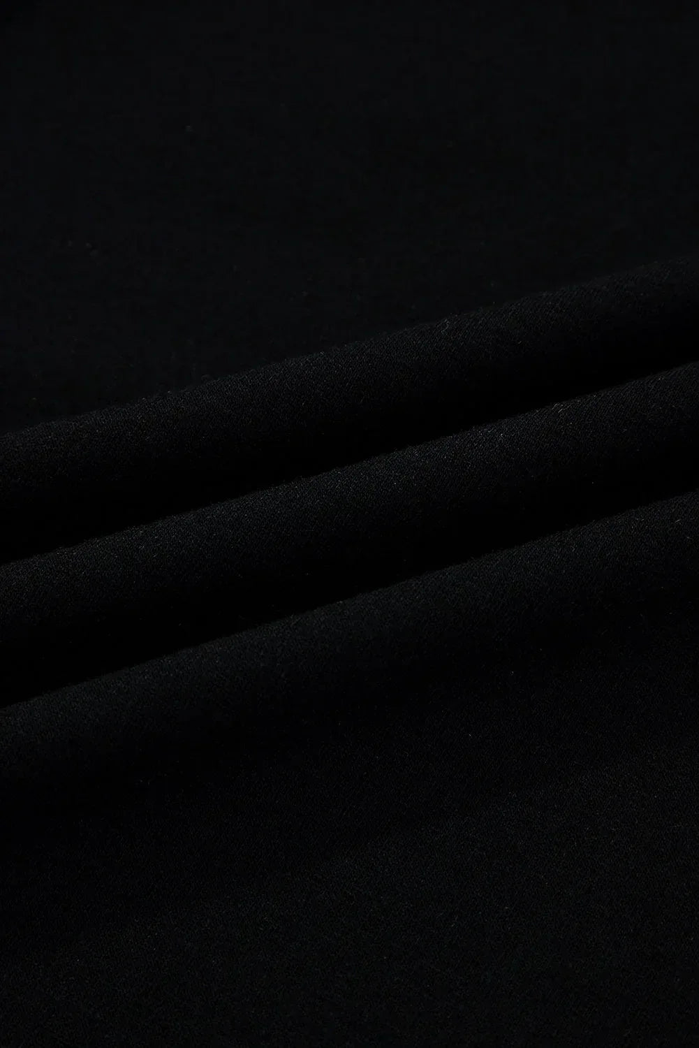 Colorblock Scallop Trim Long Sleeve Collared Top S / Black