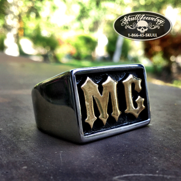 MC - Gold-Tone/Stainless Steel Ring (#530)