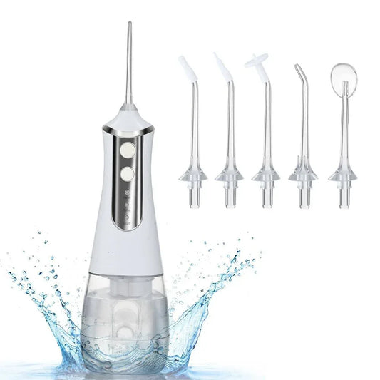 350ml Large Water Tank Dental Flushing Device USB Charging Irrigator White