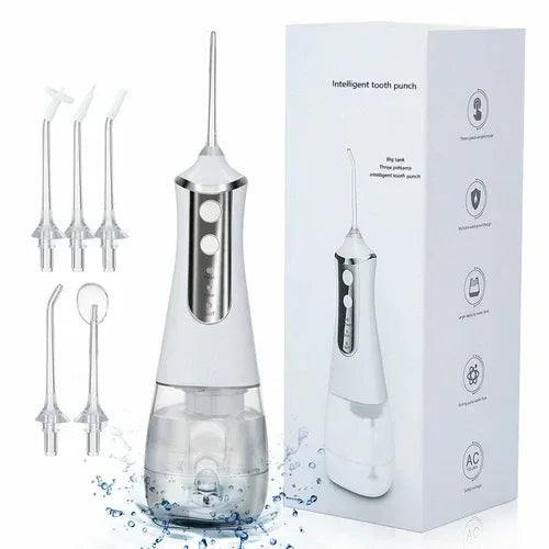 350ml Large Water Tank Dental Flushing Device USB Charging Irrigator White