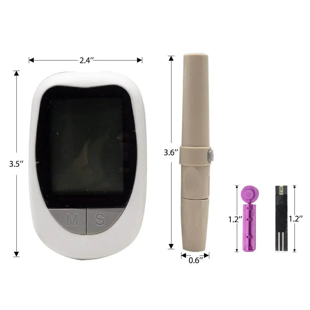 Blood Glucose Meter Glucometer Kit Home Diabetes Tester Default Title