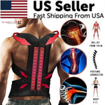 Adjustable Posture Corrector Low Back Support Shoulder Brace Belt For L