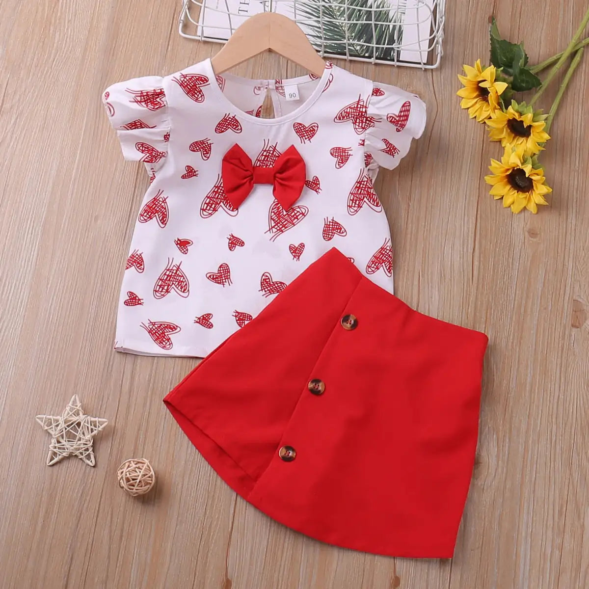 Rose Flower Toddler Sets