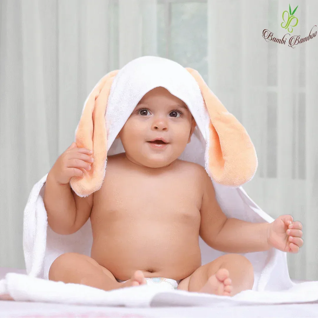 Amber Bunny Hooded Towel & 2 Washcloths Default Title