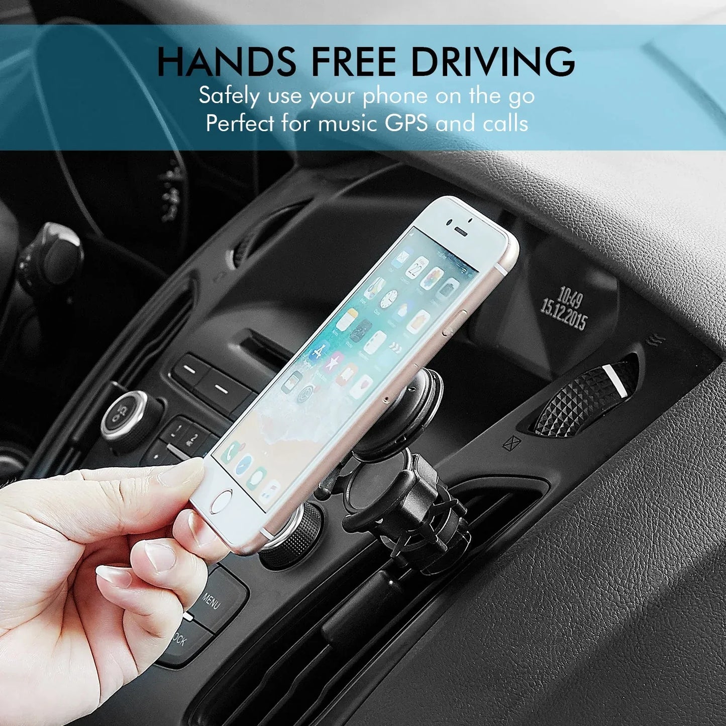 Air Vent Mount Phone Holder with Adjustable Switch Lock for Popsocket Default Title