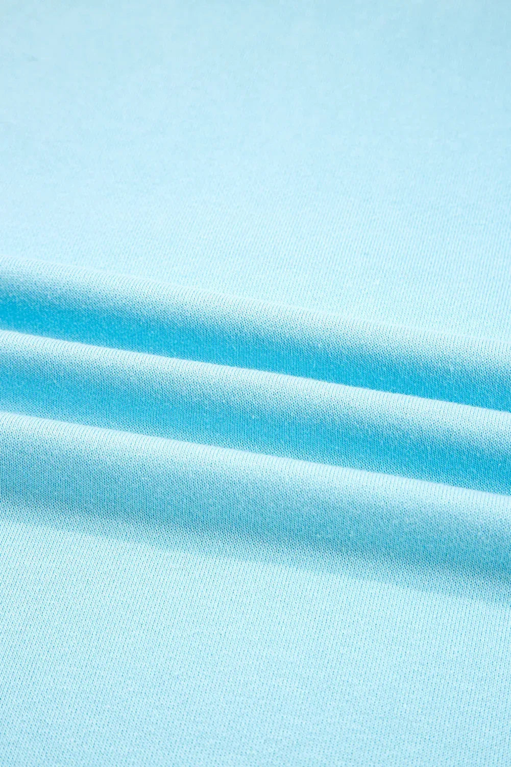 Plus Size Solid Pullover Top and Shorts Set 1X / Aruba Blue