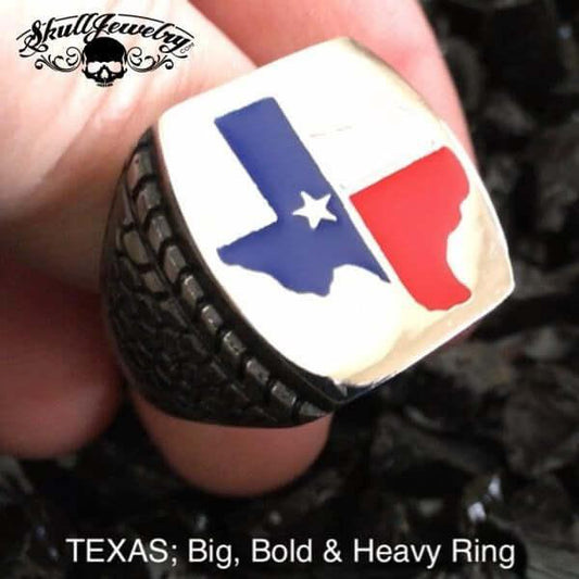 Big, Bold & Heavy TEXAS Ring (#608) Size 14