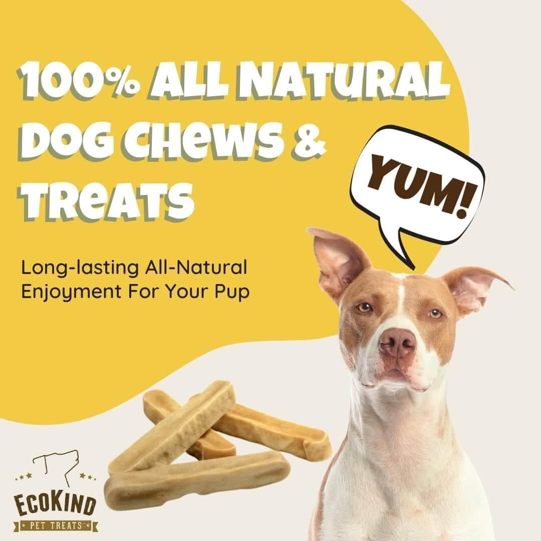 Bacon Flavor Gold Yak Chews for Large Dogs (1 lb to 5lb Bags) 16 small sticks