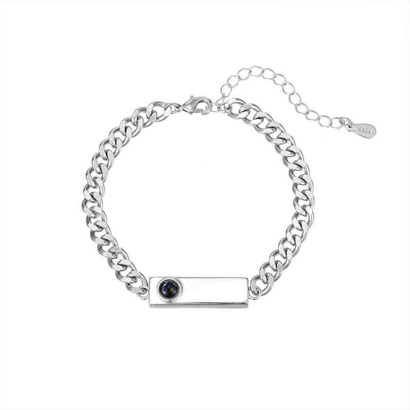 Couple bracelet with 100 different voices I love you engraved high-definition color photo projection bracelet eprolo